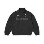 Supreme Umbro Rhinestone Track Jacket Black – hlavní pohled | Purekickz