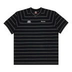 Supreme Umbro Stripe Soccer Jersey Black – hlavní pohled | Purekickz