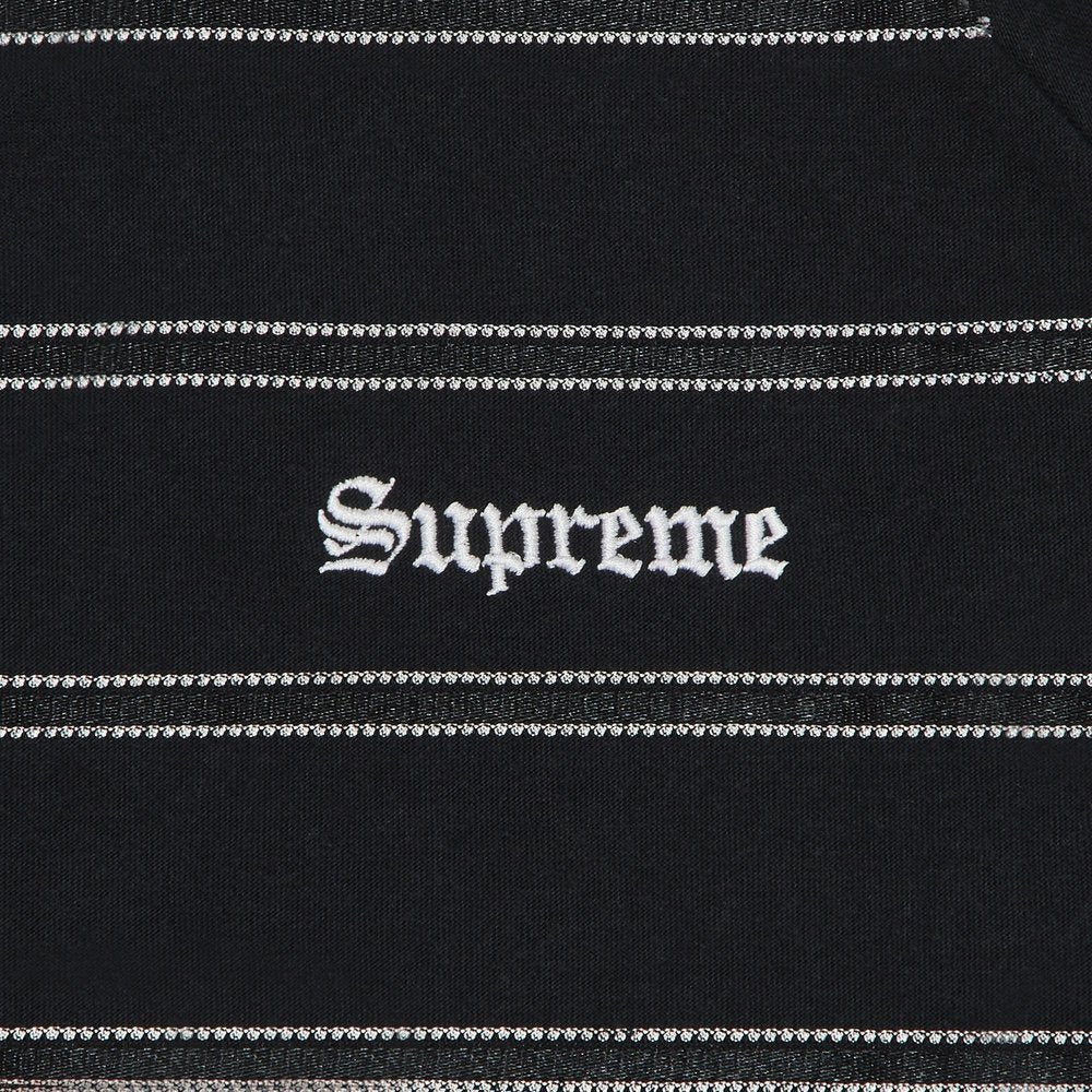 Supreme Umbro Stripe Soccer Jersey Black – detail | Purekickz