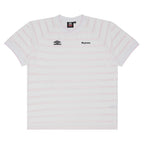 Supreme Umbro Stripe Soccer Jersey White – hlavní pohled | Purekickz