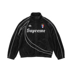 Supreme Umbro Velour Track Jacket Black