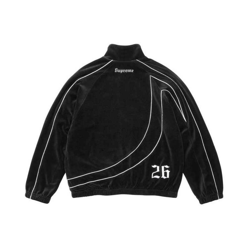 Supreme Umbro Velour Track Jacket Black