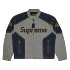 Supreme Vanson Leathers Cordura Cotton Jacket Denim – hlavní pohled | Purekickz