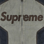 Supreme Vanson Leathers Cordura Cotton Jacket Denim – detail | Purekickz