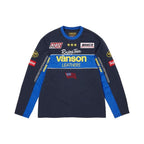 Supreme Vanson Leathers L/S Top Navy – hlavní pohled | Purekickz