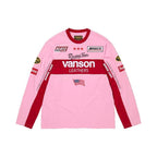 Supreme Vanson Leathers L/S Top Pink – hlavní pohled | Purekickz
