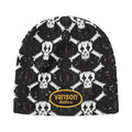 Supreme Vanson Leathers Skull Beanie Black