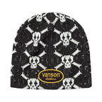 Supreme Vanson Leathers Skull Beanie Black