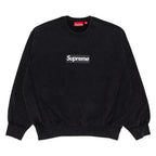 Supreme Washed Box Logo Crewneck Black – hlavní pohled | Purekickz