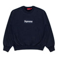 Supreme Washed Box Logo Crewneck Navy – hlavní pohled | Purekickz