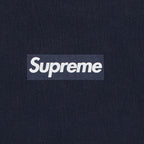 Supreme Washed Box Logo Crewneck Navy – boční pohled | Purekickz