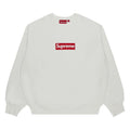 Supreme Washed Box Logo Crewneck White – hlavní pohled | Purekickz