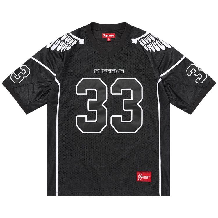 Supreme Wings Football Jersey Black – hlavní pohled | Purekickz