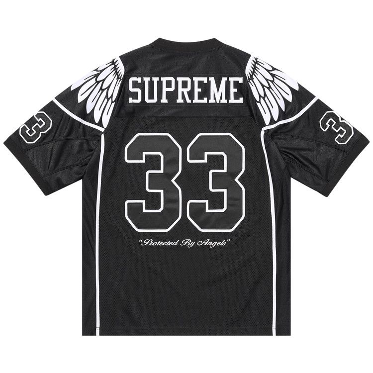Supreme Wings Football Jersey Black – boční pohled | Purekickz