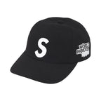 Supreme World Famous S Logo 6-Panel Black – hlavní pohled | Purekickz