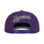 Supreme World Famous S Logo 6-Panel Purple – boční pohled | Purekickz