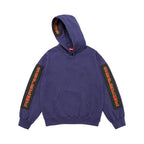 Supreme Woven Patches Hooded Sweatshirt Royal – boční pohled | Purekickz