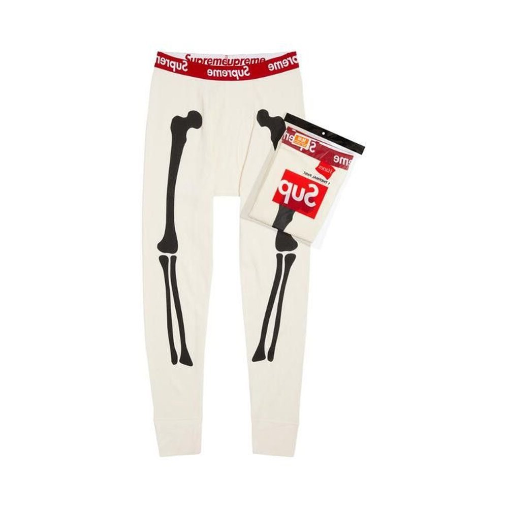 Supreme x Hanes Bones Thermal Pant (1 Pack) Natural – hlavní pohled | Purekickz