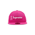 Supreme x New Era Breast Cancer Awareness Box Logo Fitted Hat Pink – hlavní pohled | Purekickz