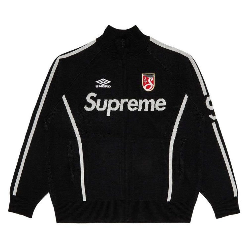 Supreme x Umbro Zip Up Sweater Black – hlavní pohled | Purekickz