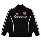 Supreme x Umbro Zip Up Sweater Black – hlavní pohled | Purekickz