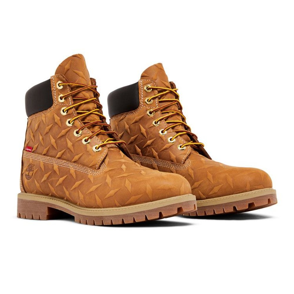 Timberland 6" Premium Waterproof Boot Supreme Diamond Plate Wheat