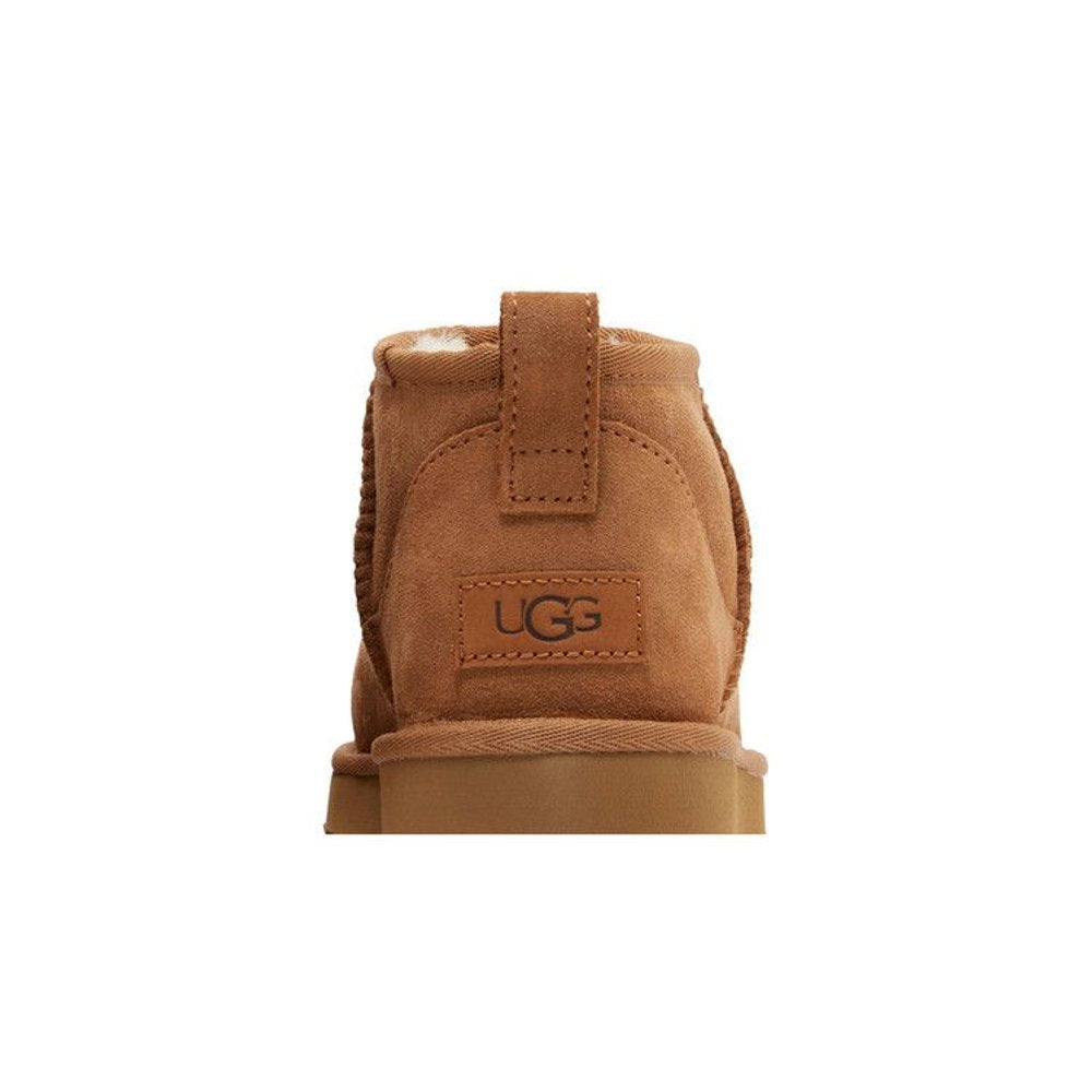 UGG Classic Ultra Mini Boot Chestnut – detail materiálu | Purekickz