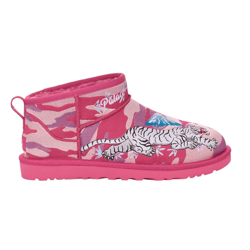 UGG Classic Ultra Mini Boot Palace Pink Camo – boční pohled | Purekickz