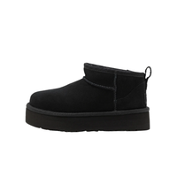 UGG Classic Ultra Mini Platform Boot Black (Kids) – hlavní pohled | Purekickz