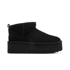UGG Classic Ultra Mini Platform Boot Black (Women's) – boční pohled | Purekickz