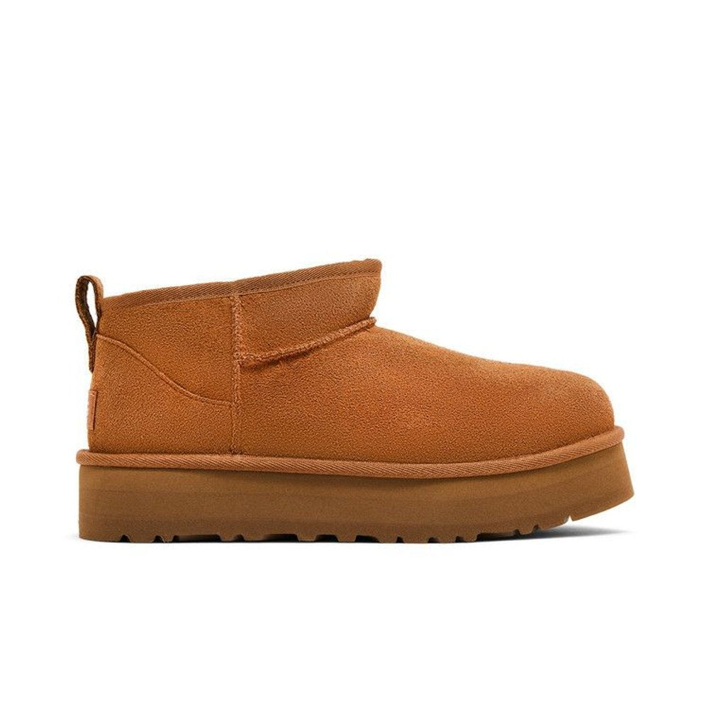 UGG Classic Ultra Mini Platform Boot Chestnut (Kids) – boční pohled | Purekickz