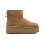UGG Wmns Classic Mini Platform Boot 'Chestnut' – boční pohled | Purekickz