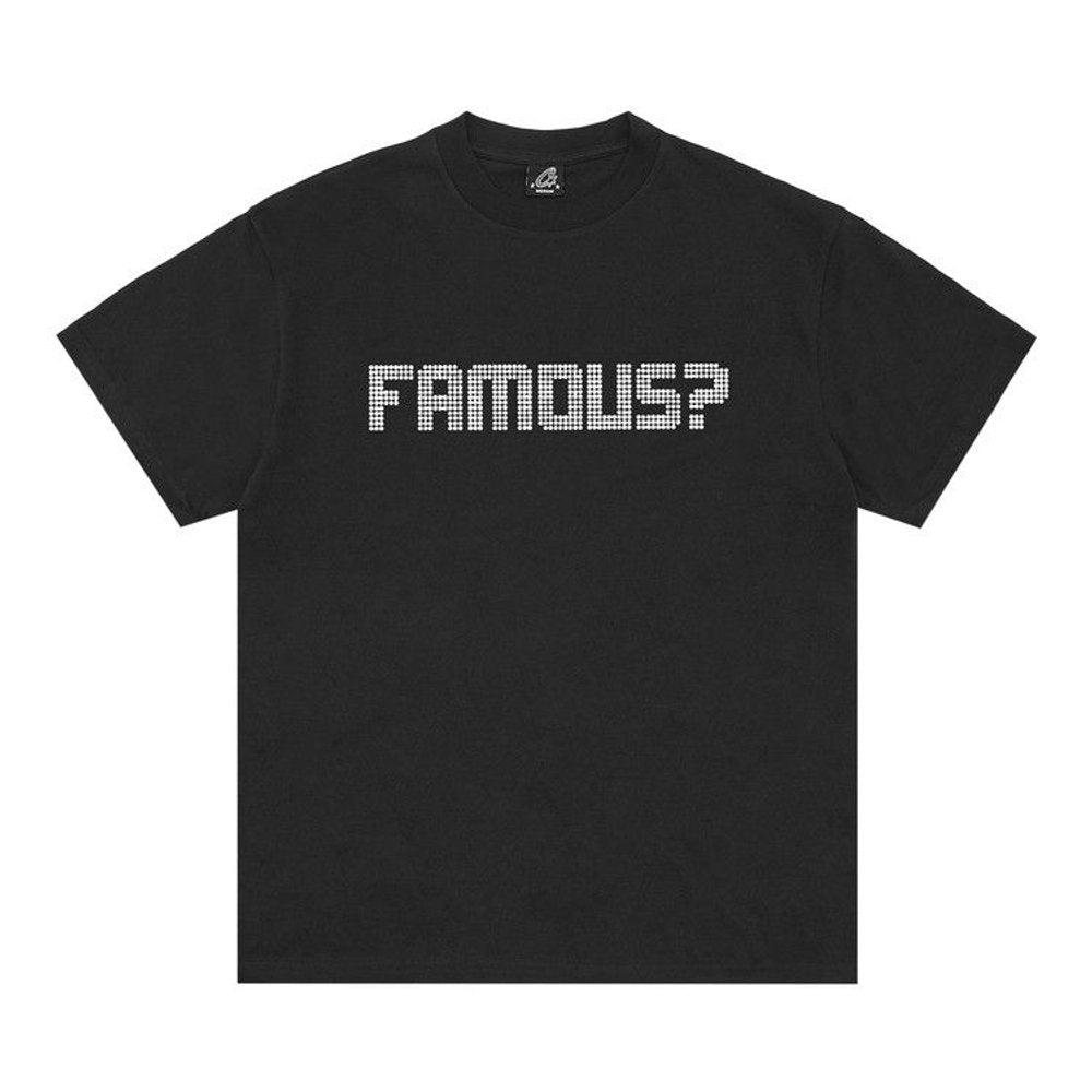 Corteiz Famous? Tee Black – hlavní pohled | Purekickz