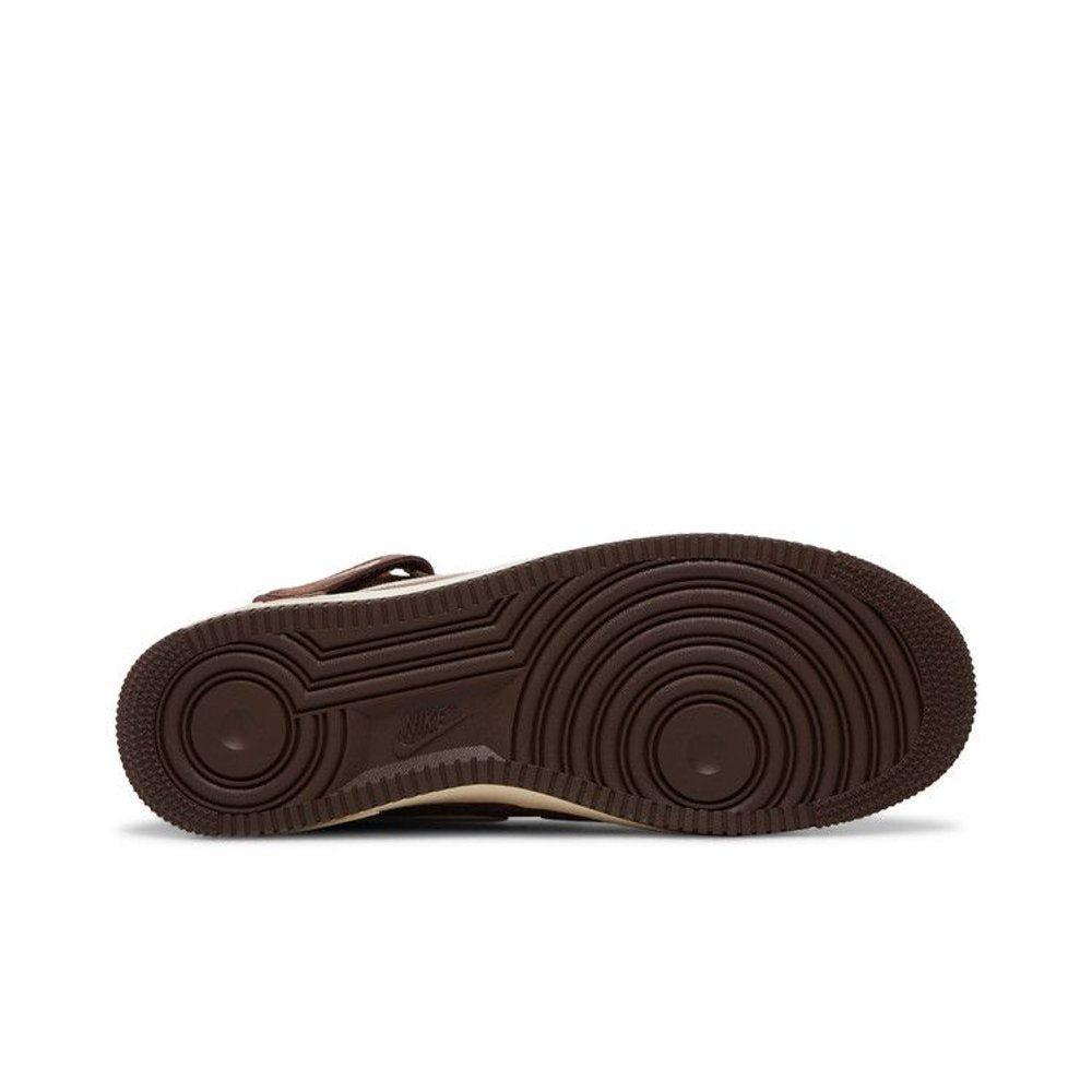 Nike Air Force 1 Mid QS Chocolate – zadní pohled | Purekickz