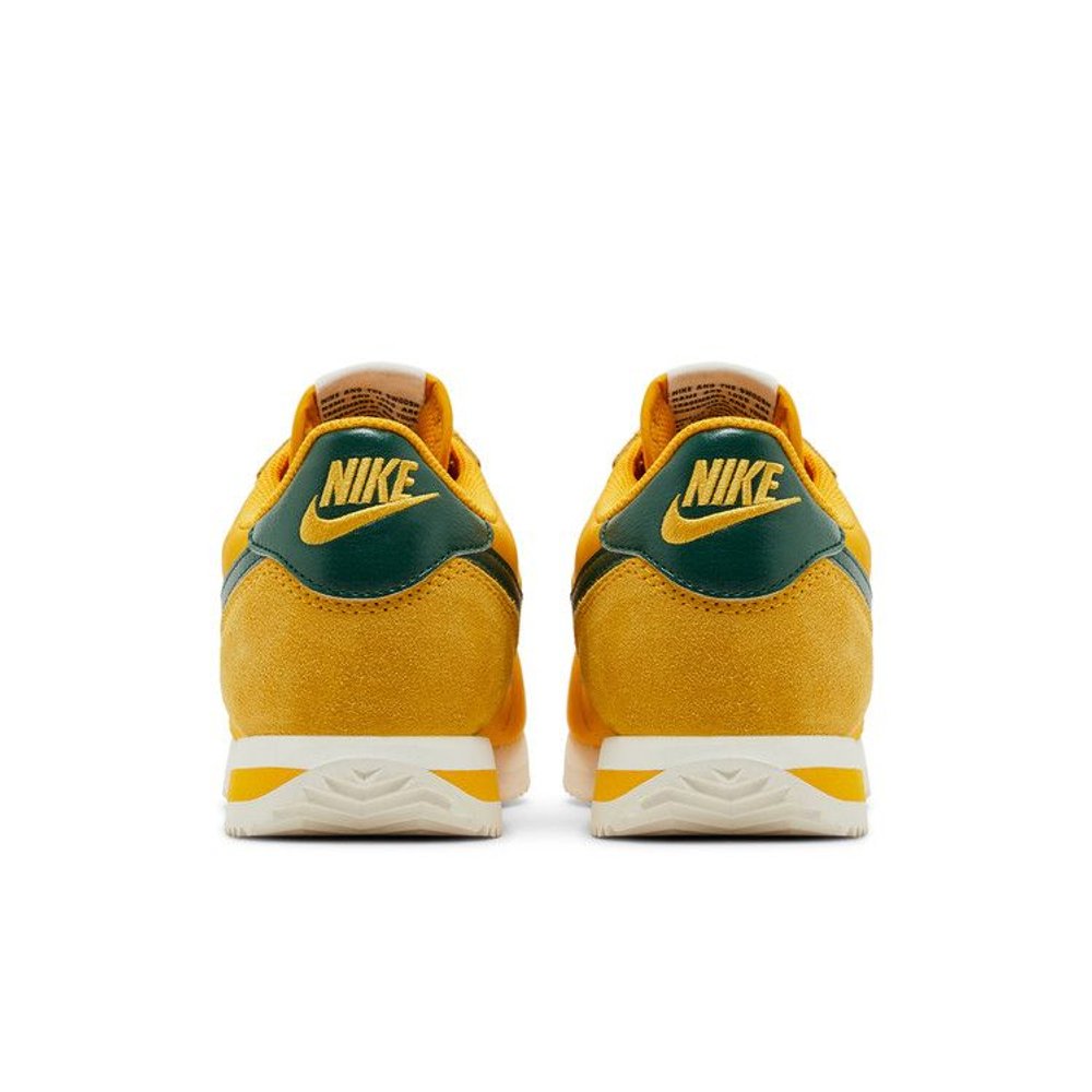 Nike Cortez Textile Yellow Ochre Gorge Green (W) – podrážka | Purekickz
