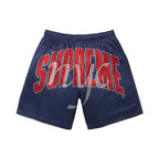 Supreme Rhinestone Mesh Short Navy – hlavní pohled | Purekickz