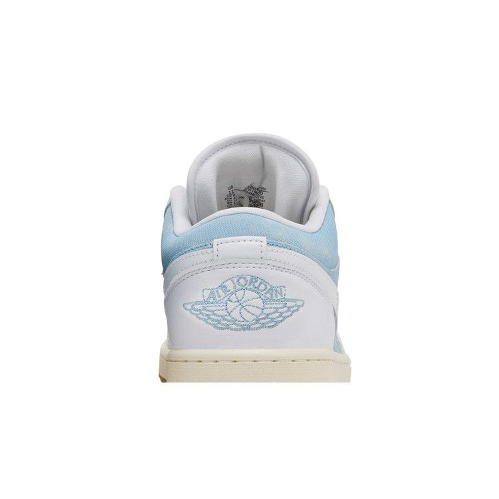 Jordan 1 Low SE Denim Worn Blue (W) – detail materiálu | Purekickz