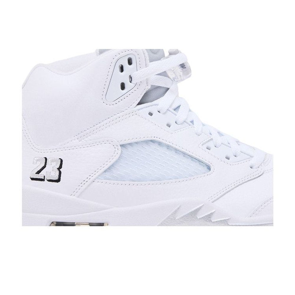 Jordan 5 Retro White Metallic (2026) – detail | Purekickz