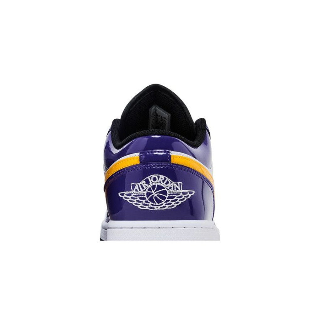 Jordan 1 Low SE Lakers – detail materiálu | Purekickz