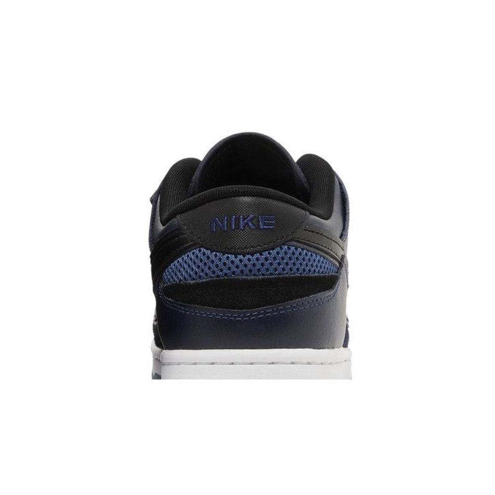 Nike Dunk Low Scrap Black Navy – detail materiálu | Purekickz
