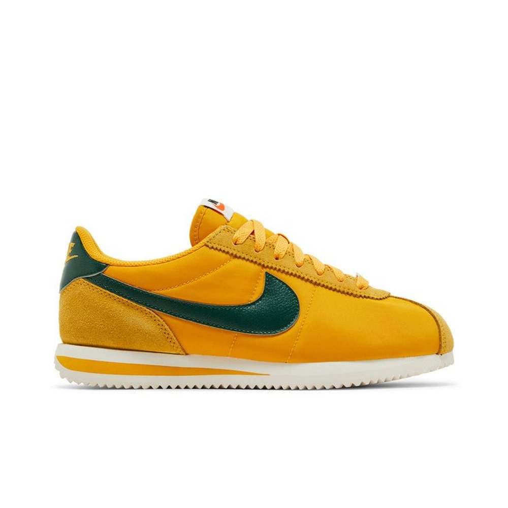 Nike Cortez Textile Yellow Ochre Gorge Green (W) – boční pohled | Purekickz