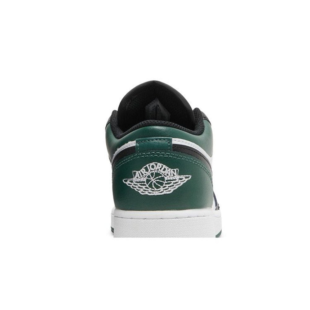 Jordan 1 Low Green Toe (GS) – detail materiálu | Purekickz