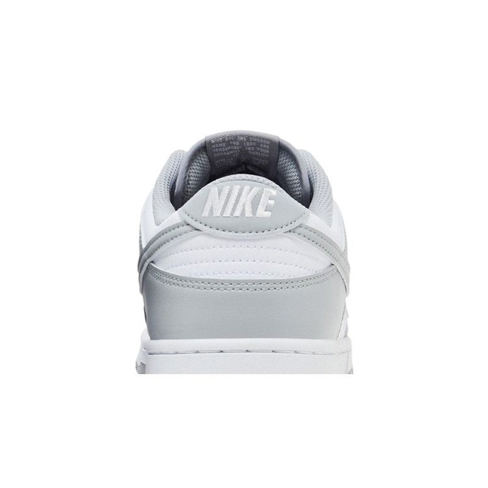 Nike Dunk Low White Light Smoke Grey – detail materiálu | Purekickz