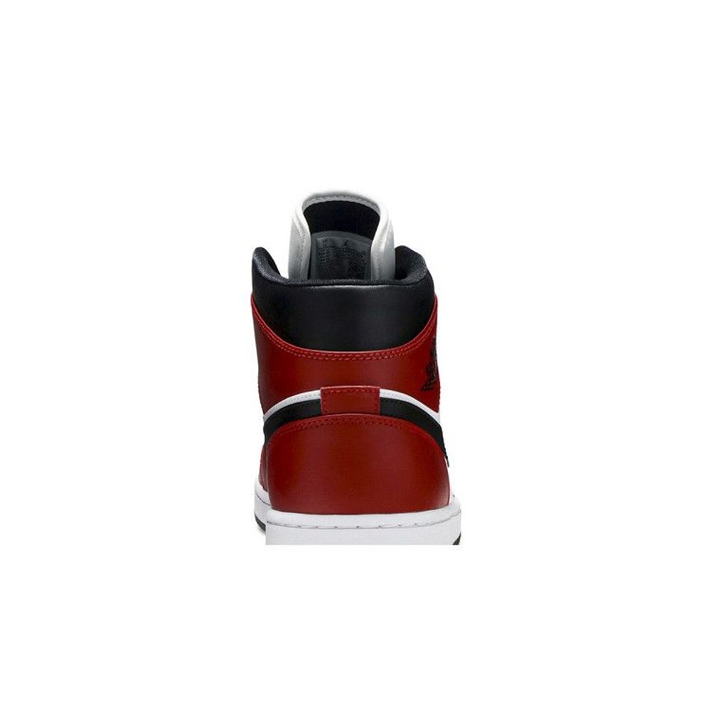 Jordan 1 Mid Chicago Toe – detail materiálu | Purekickz
