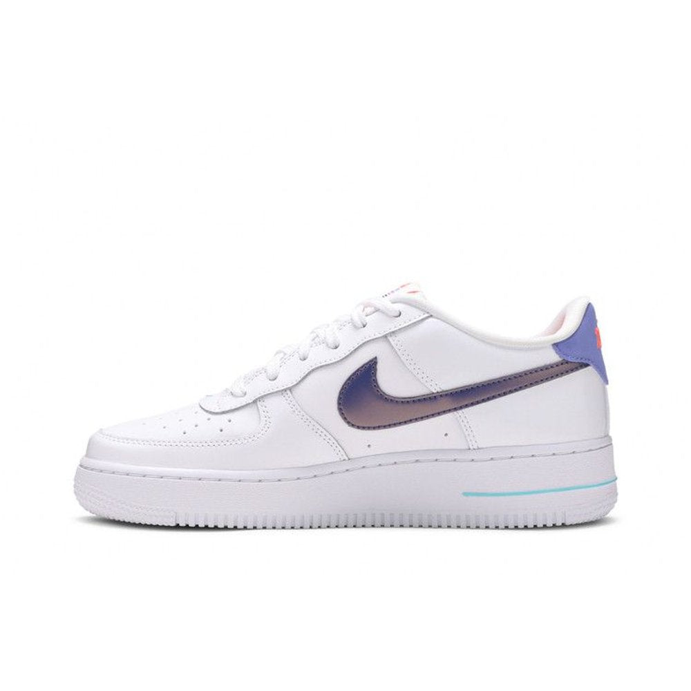 Nike Air Force 1 Low LV8 White Dark Purple (GS) – hlavní pohled | Purekickz