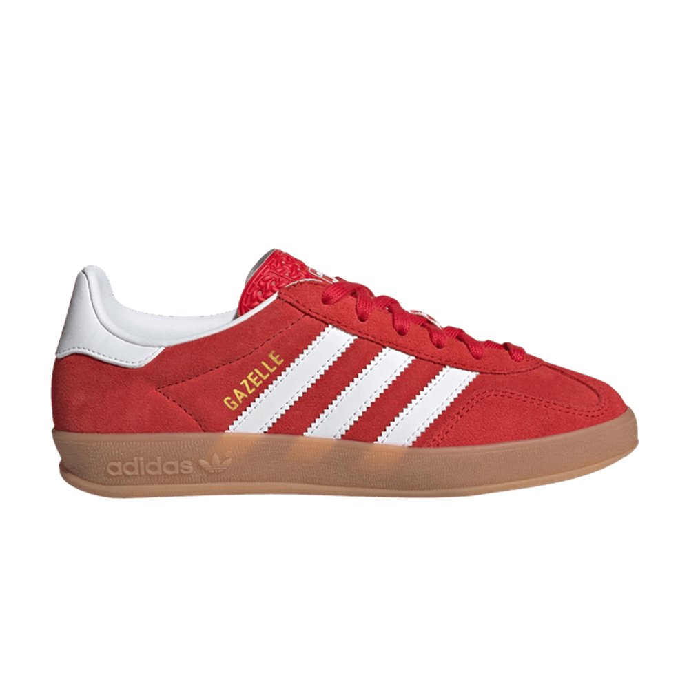 adidas Gazelle Indoor Better Scarlet Cloud White Gum (GS) – hlavní pohled | Purekickz