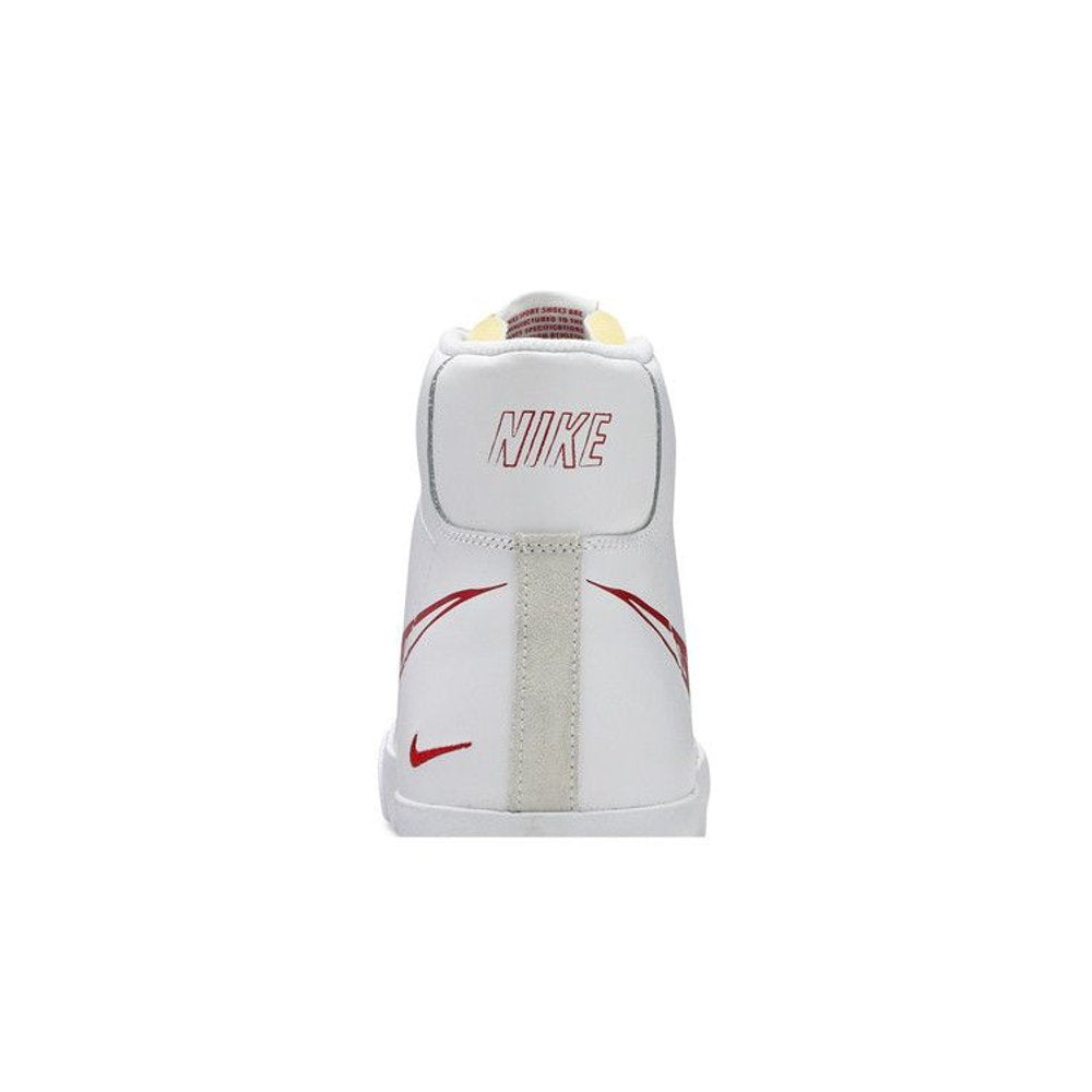 Nike Blazer Mid 77 Sketch White Red – detail materiálu | Purekickz