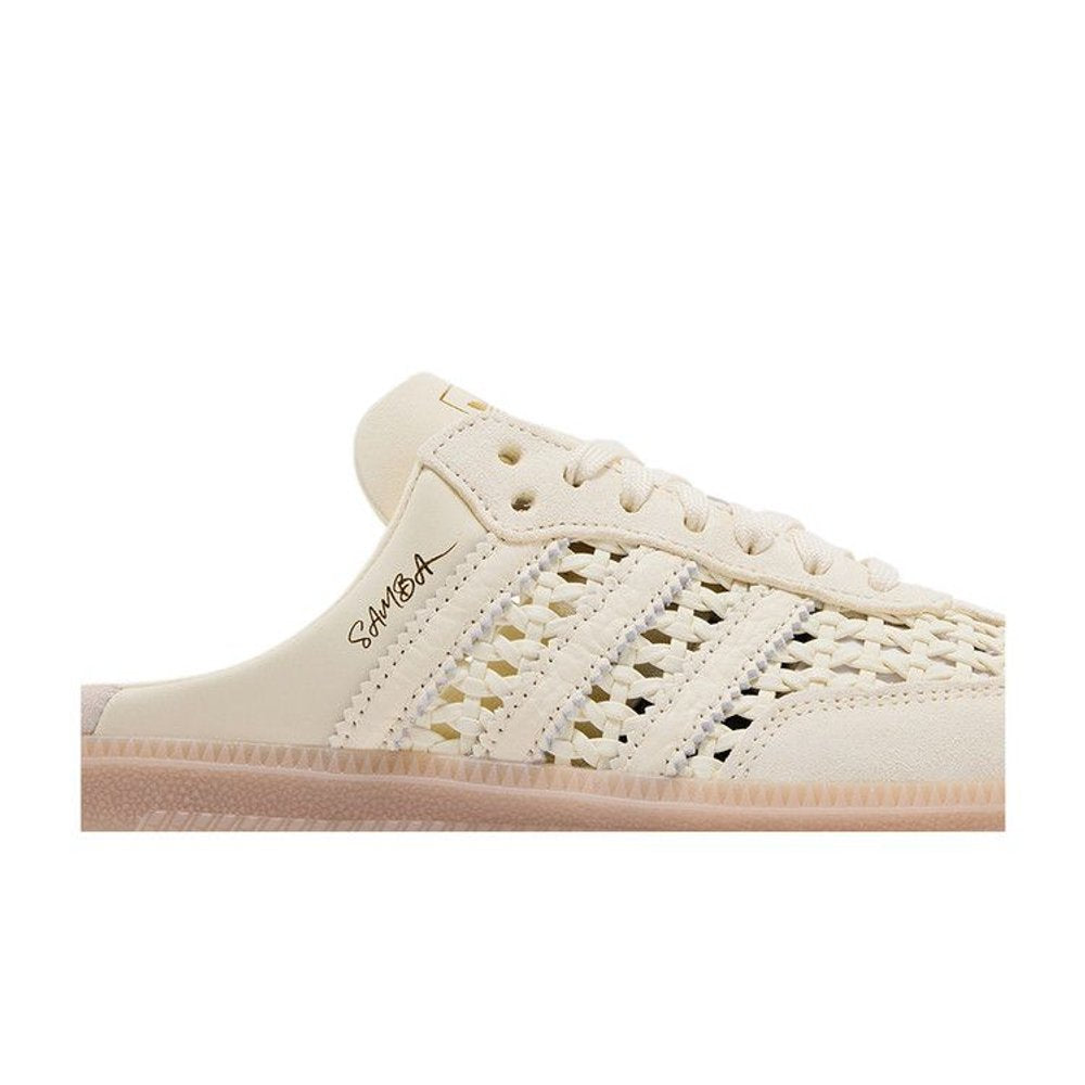 adidas Samba Mule Woven Basketweave Cream White (W) – detail | Purekickz