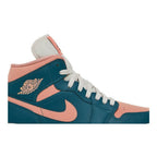 Jordan 1 Mid Dark Teal Green (W) – detail | Purekickz
