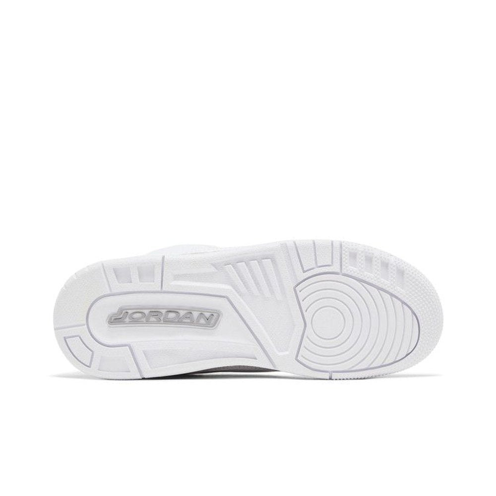 Jordan 3 Retro Pure Money (2025) (GS) – zadní pohled | Purekickz